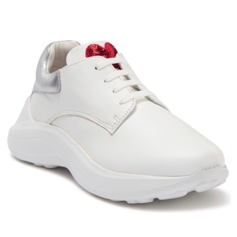 Love Moschino Nappato Bianc Scarpad Running Sneaker Size 38 / US 8